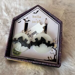 Bella Jacko Halloween bat earrings #HalloweenJewelry NWT Glow in the dark